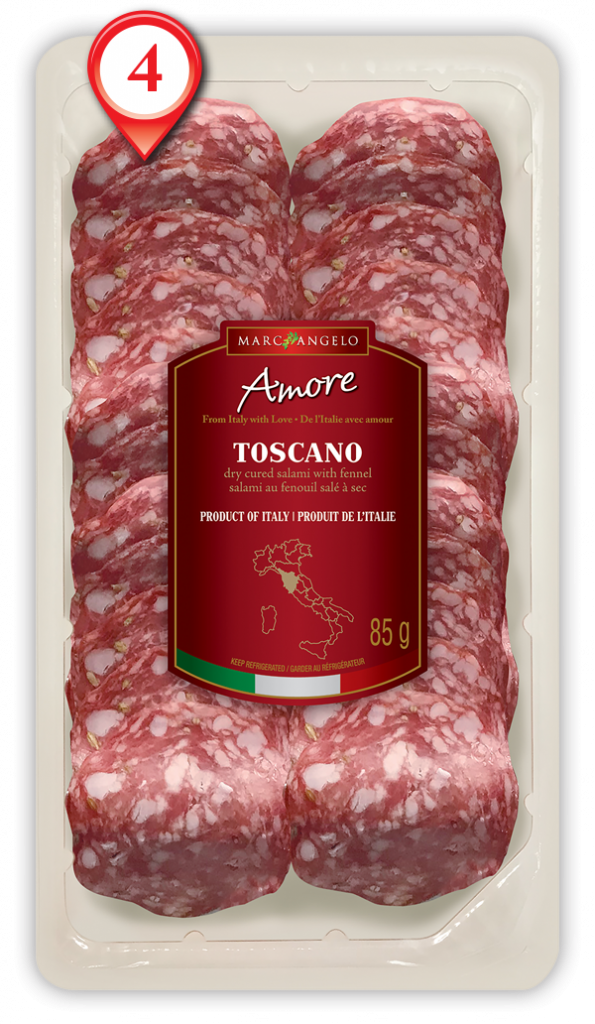 Amore Toscano dry cured salami with fennel